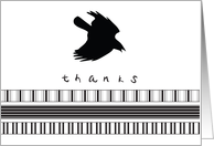 Thank you, Gothic Theme, blank inside card
