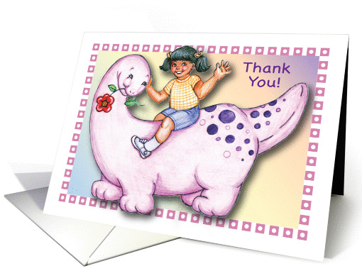 Thank you, Dinosaur theme card (889070)