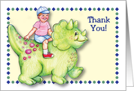 Thank you, Dinosaur theme card