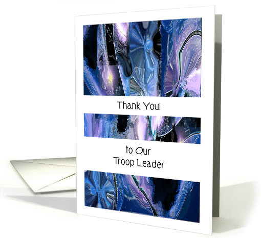 Thank You, to Troop Leader, scouting card (889546)