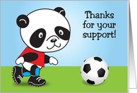 Thank You, Soccer support, panda card