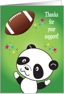 Thank You, Football support, panda card