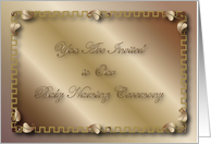 Invitation, Baby Naming Ceremony card