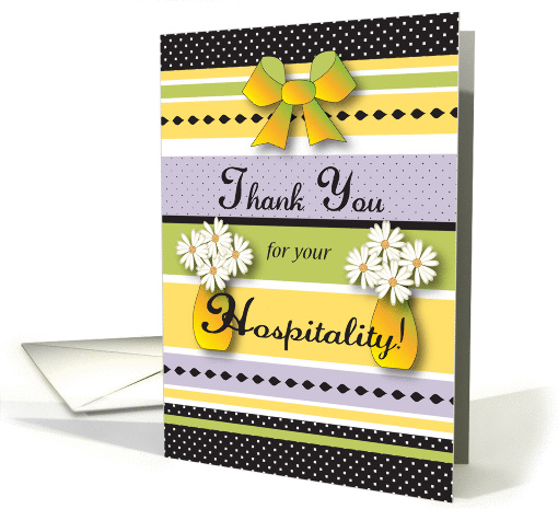 Thank you, for Hostess, hospitality card (892358)