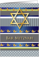 Announcement, Bar Mitzvah card