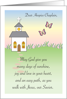 Thank You, Hospice Chaplain, church card