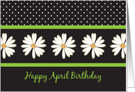 Birthday, April Daisies card
