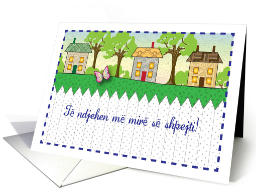 Get Well, in Albanian, blank card (896216)