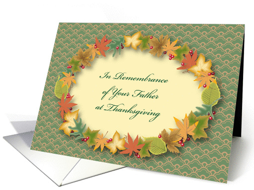 Thanksgiving, in Remembrance of Your Father card (898269)