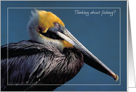 Father’s Day, Pelican theme, fishing card