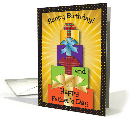 Birthday on Father's Day, presents card (899013)