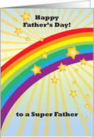 Father’s Day, Rainbow Theme, stars card