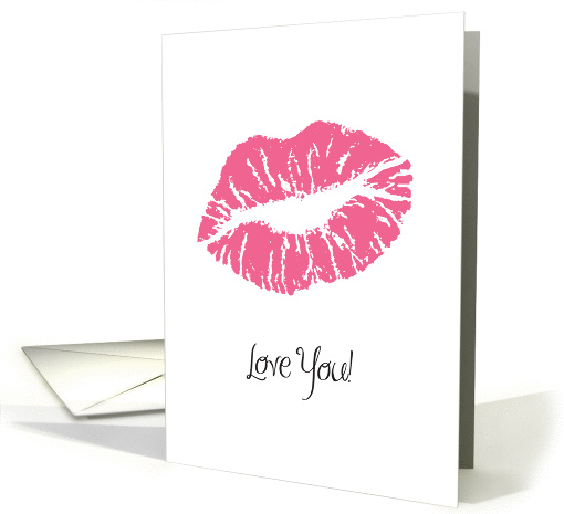 Father's Day, Romance Theme, lipstick card (900214)