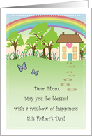 Father’s Day to Single Mom, rainbow card