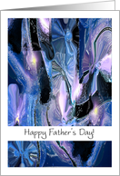 Father’s Day, to Estranged Father, blue abstract card