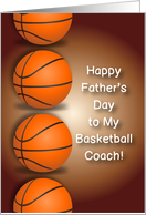 Father’s Day, to Basketball Coach card