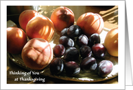 Thanksgiving, to Chef, plums, peaches card