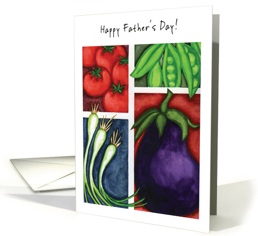 Father's Day, to Chef Dad, veggies card (904964)