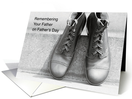 Father's Day, In Remembrance of Your Father, shoes card (905686)