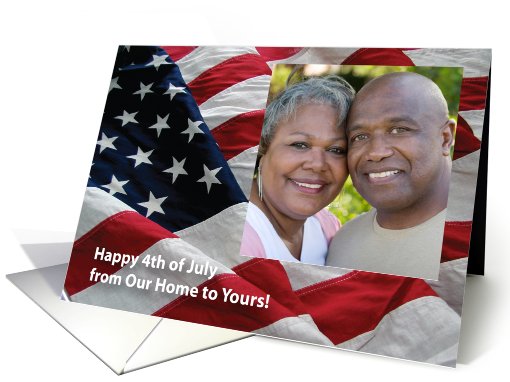 4th of July Photo card, American Flag card (905952)