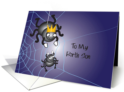 Father's Day, to Birth Son, spiders card (908908)
