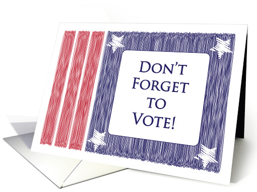 Don't Forget to Vote,USA card (910147)