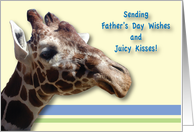 Father’s Day, Giraffe card