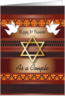 Passover, 1st for Couple card