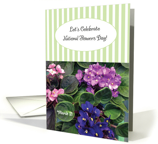 Holidays, Nat. Flowers Day, Mar. 21 card (915264)