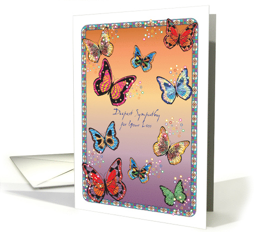 Sympathy for loss of Grandchild Butterflies card (916047)