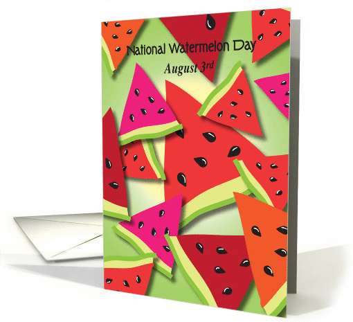 National Watermelon Day, August 3 card (917382)