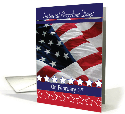 American Nat. Freedom Day, Feb. 1st card (917827)