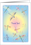 Thank you, Dragonflies, blank card