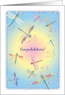 Congratulations, Dragonflies card