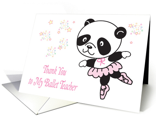 Thank you, for Ballet Teacher card (921594)