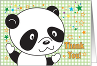 Thank you, for Kindergarten Teacher, panda card