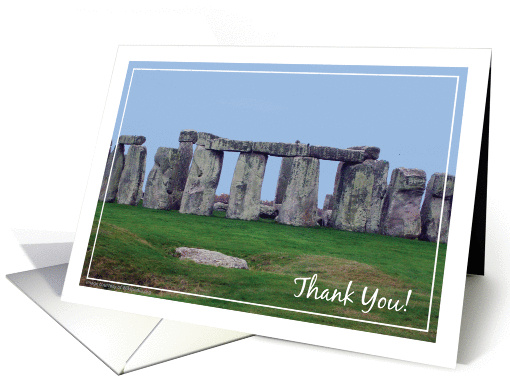 Thank you, to World History Teacher, Stonehenge card (922317)