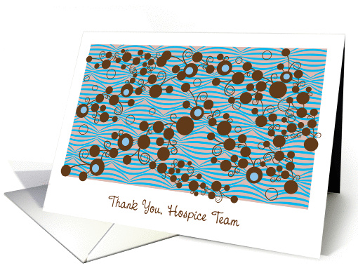 Thank You, Hospice Team, abstract design card (927147)