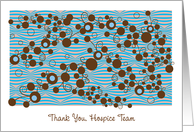 Thank You, Hospice Team, abstract design card