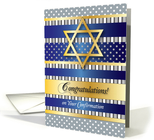 Congratulations, Jewish Confirmation, boy card (928052)