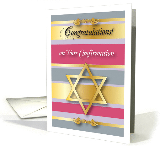 Congratulations, Jewish Confirmation, girl card (928056)
