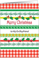 Merry Christmas to Ex Boyfriend, Holly card