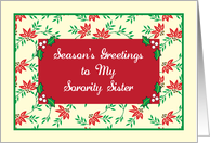 Season’s Greetings to Sorority Sister card