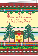 Merry 1st Christmas in New Home card
