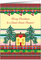 Merry Christmas to House Cleaner card