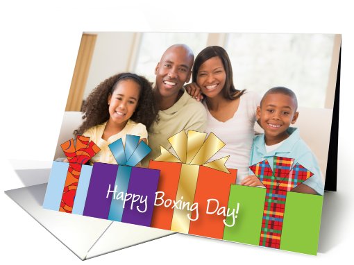 Boxing Day Photo Card, presents card (934517)