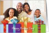 Boxing Day Photo Card, presents card