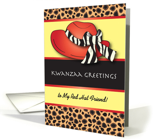 Kwanzaa to Red Hat Friend card (935452)