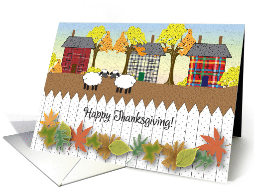 Happy Thanksgiving primitive theme card (936655)