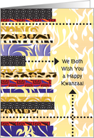 Happy Kwanzaa From Both of Us card